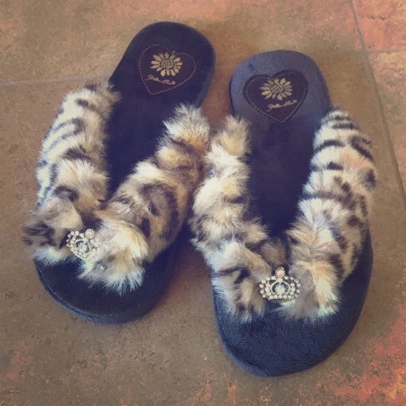 yellow box slippers furry